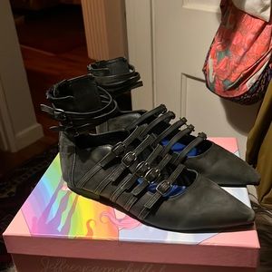 Jeffrey Campbell x free people flats